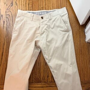 Haggar Men's Cream Chinos